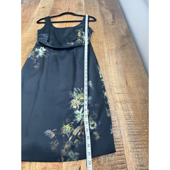 Elie Tahari Women's Black Floral Sleeveless Silk Sheath Dress Special Occasion 4 - Picture 11 of 11